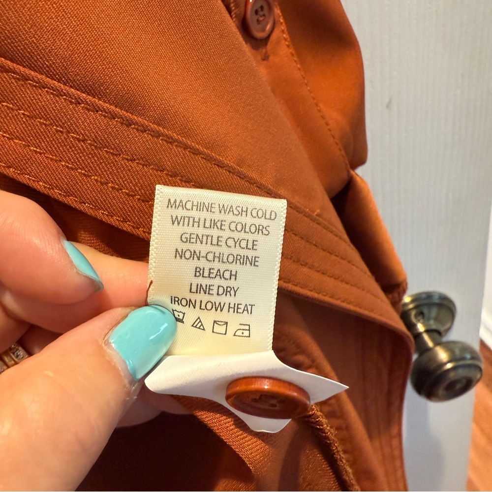 Max Studio Rust Open Front Utility Style Jacket - Picture 9 of 9